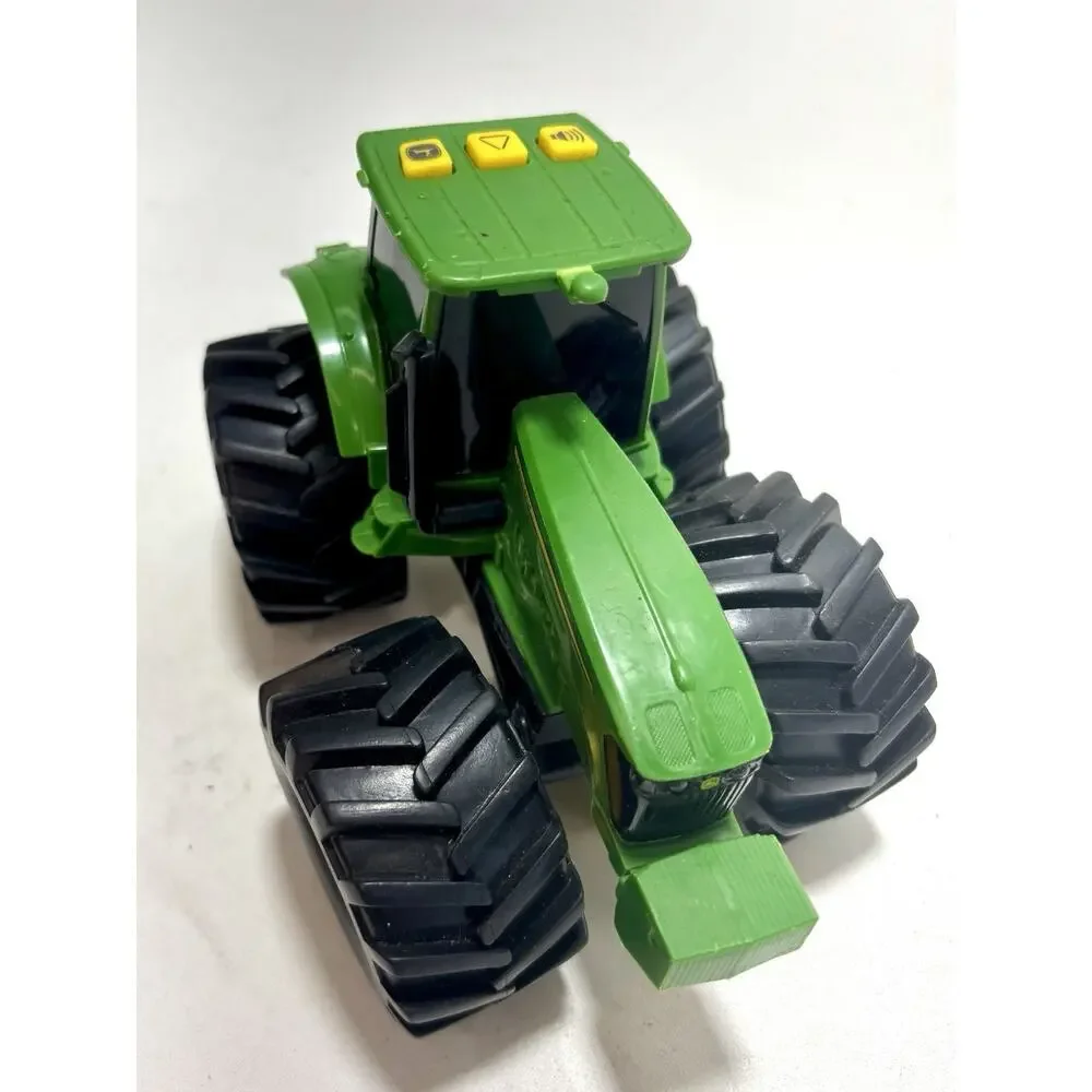 John Deere Monster Treads Tractor Toy ERTL 2011 Big Wheels Lights Sound Farm Toy